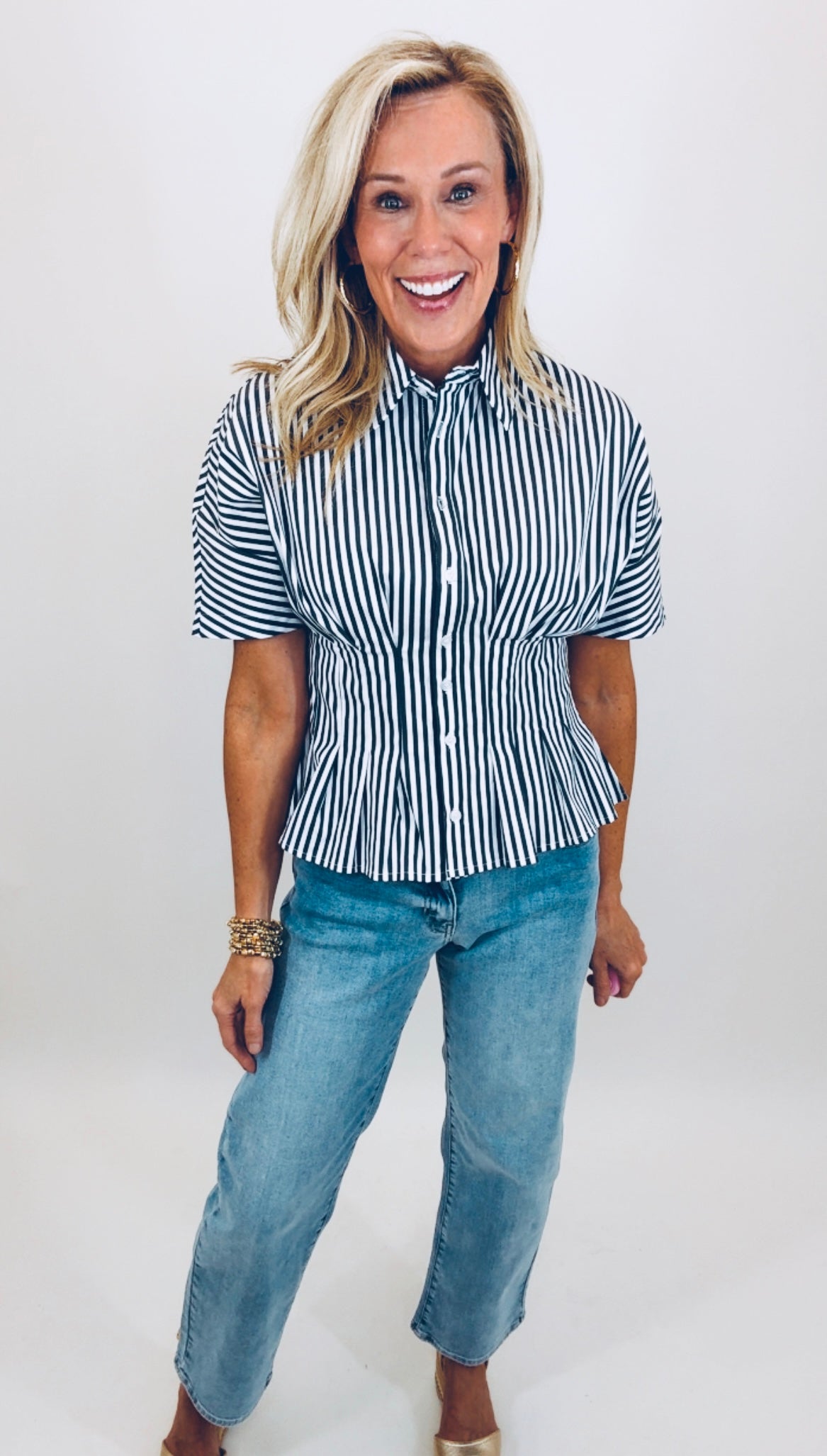 Boardwalk Button Down Top