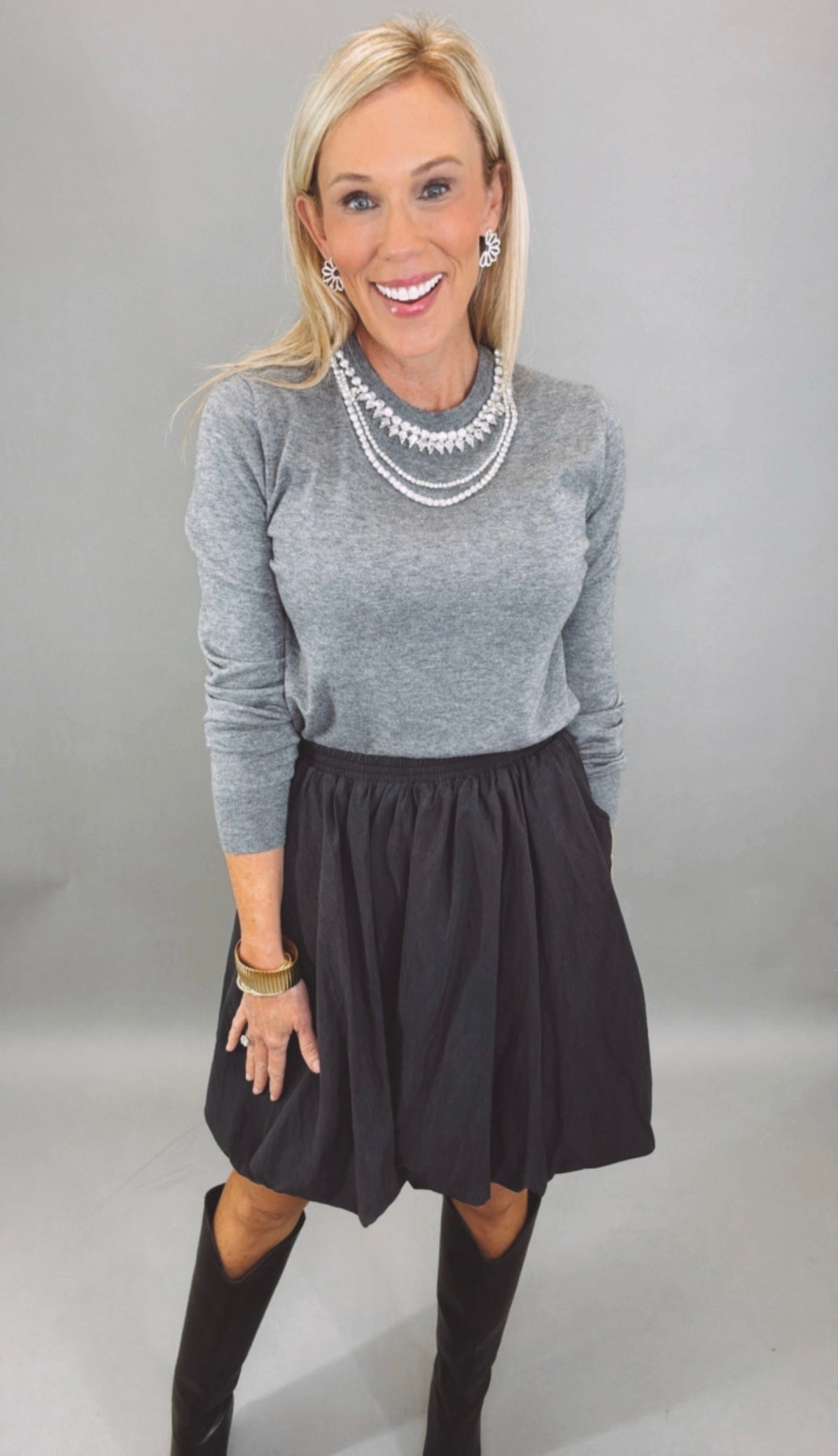 Bubble Bliss Skirt (black)