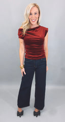 Velvet Rendezvous Top (burgundy)