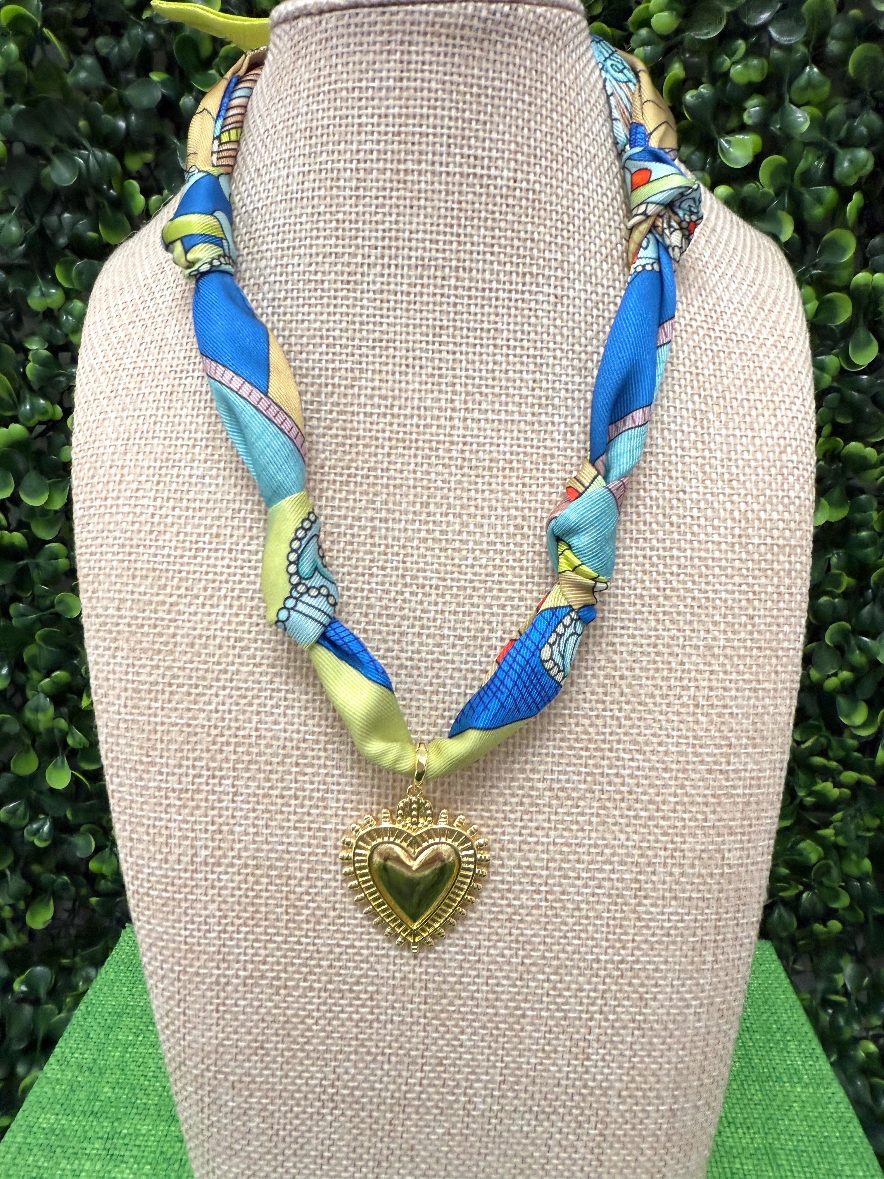 Heartfelt Halo Scarf Necklace