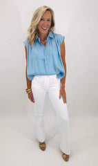 Periwinkle Pop Button-Up