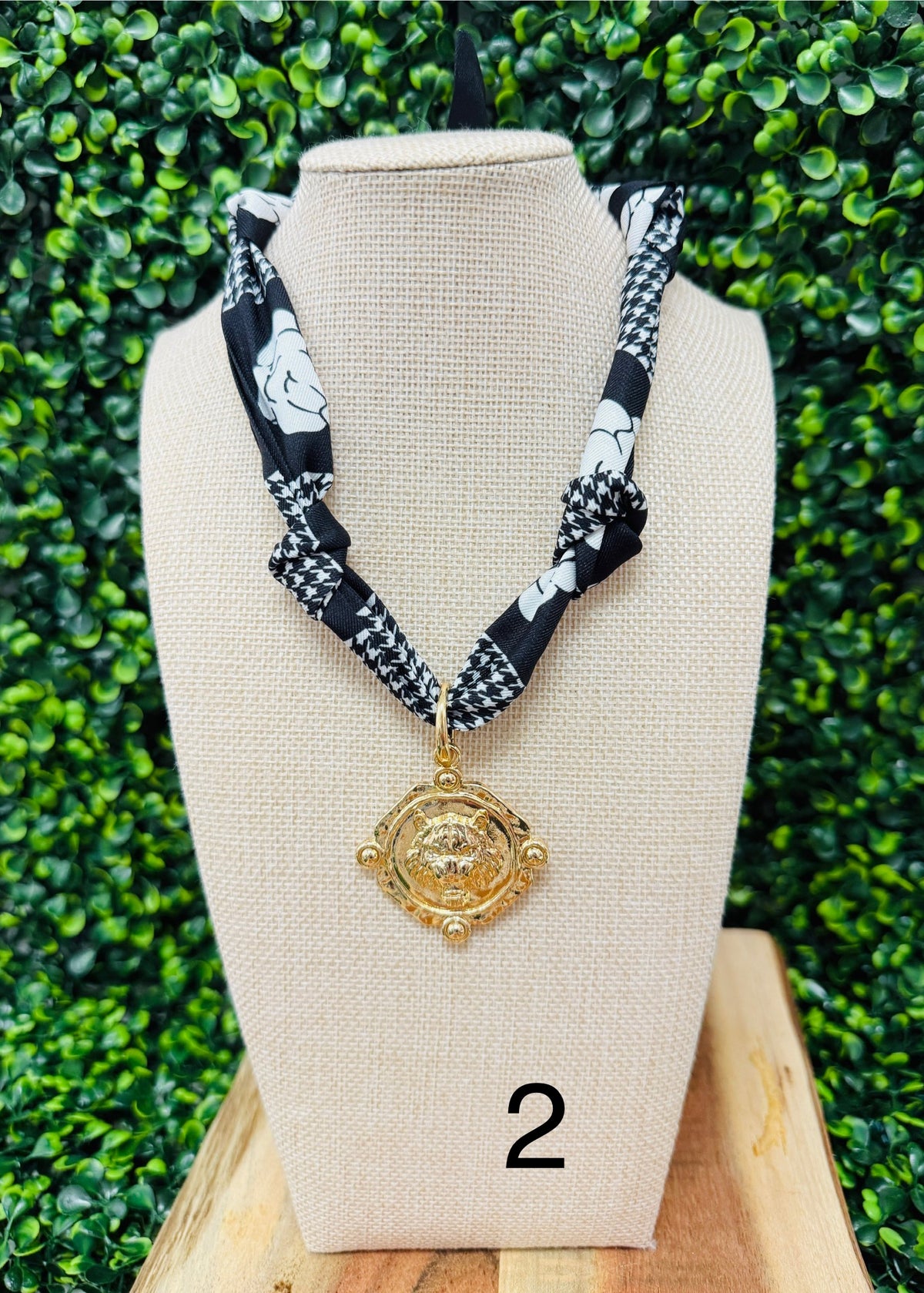 Tiger Time Scarf Necklace