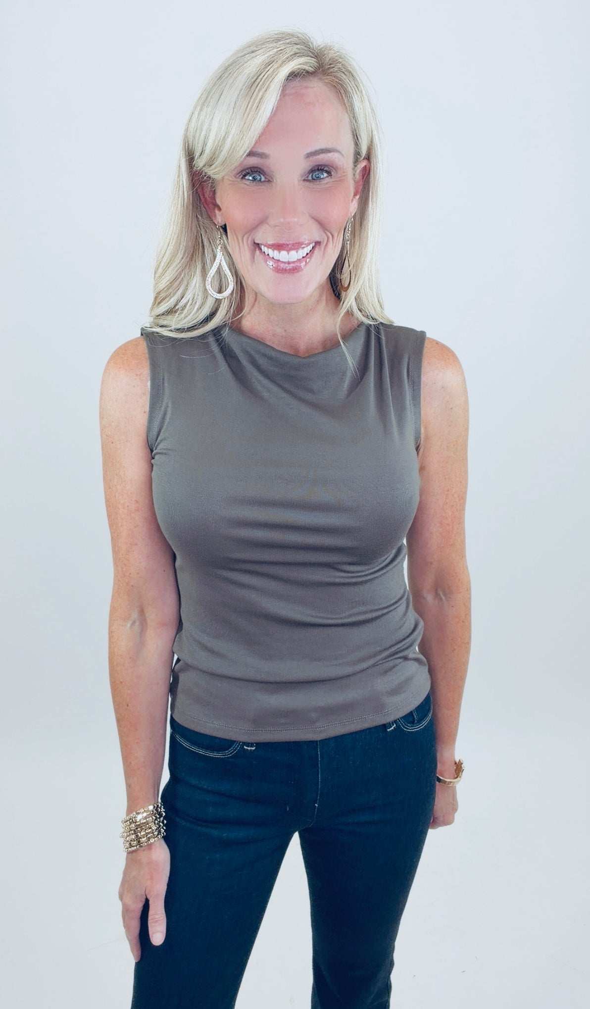 Just My Type Top (charcoal)