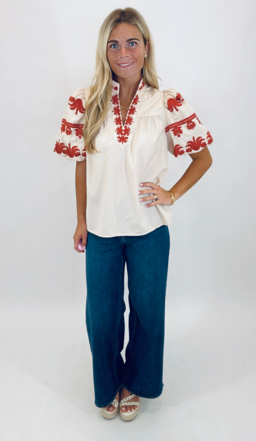 Va Va Bloom Top (ecru)