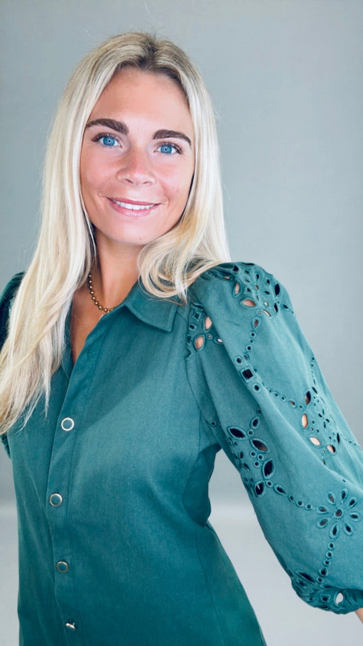 Buttoned-Up Babe Dress