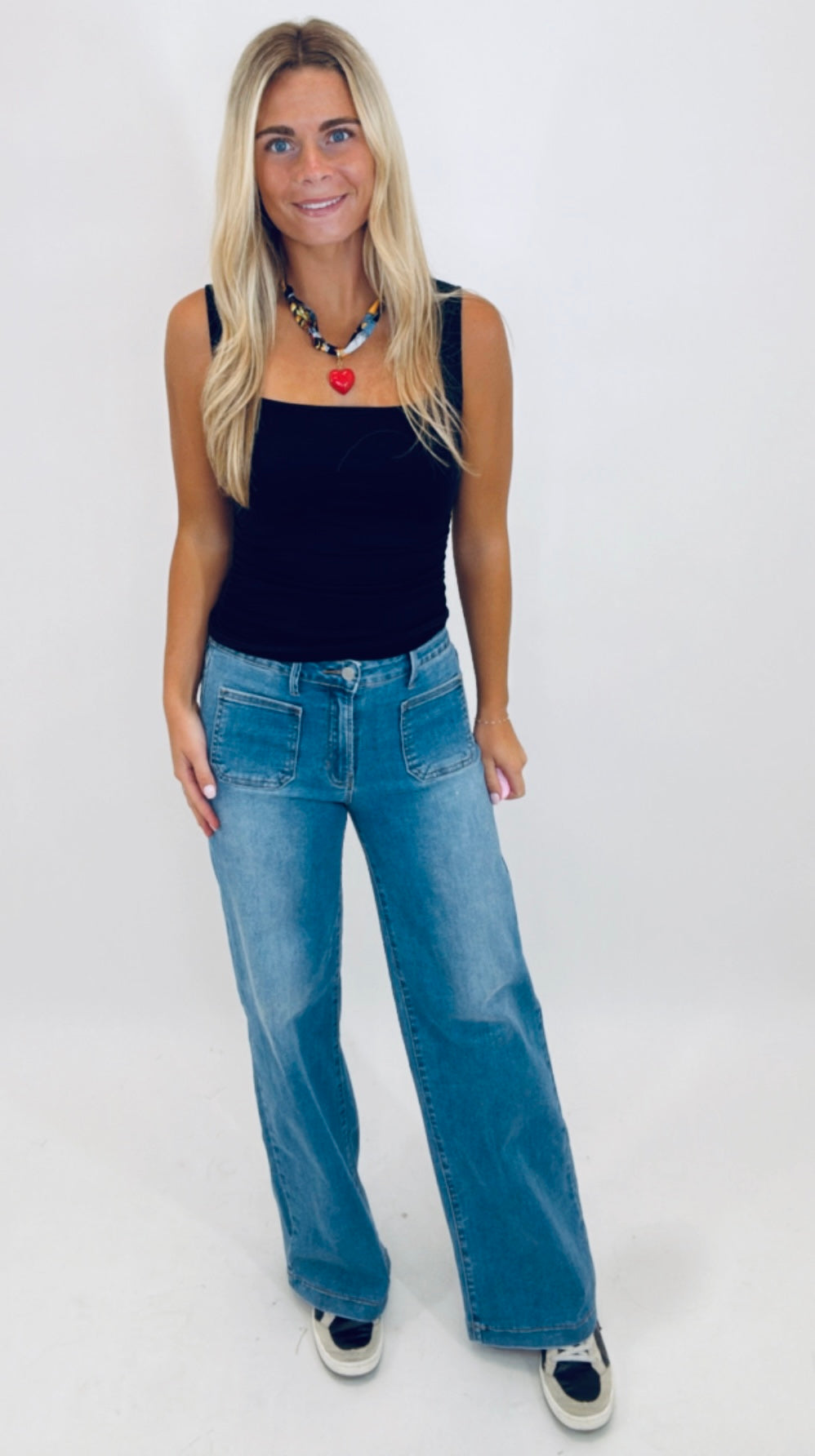 Sugar Rush Shirred Top (black)