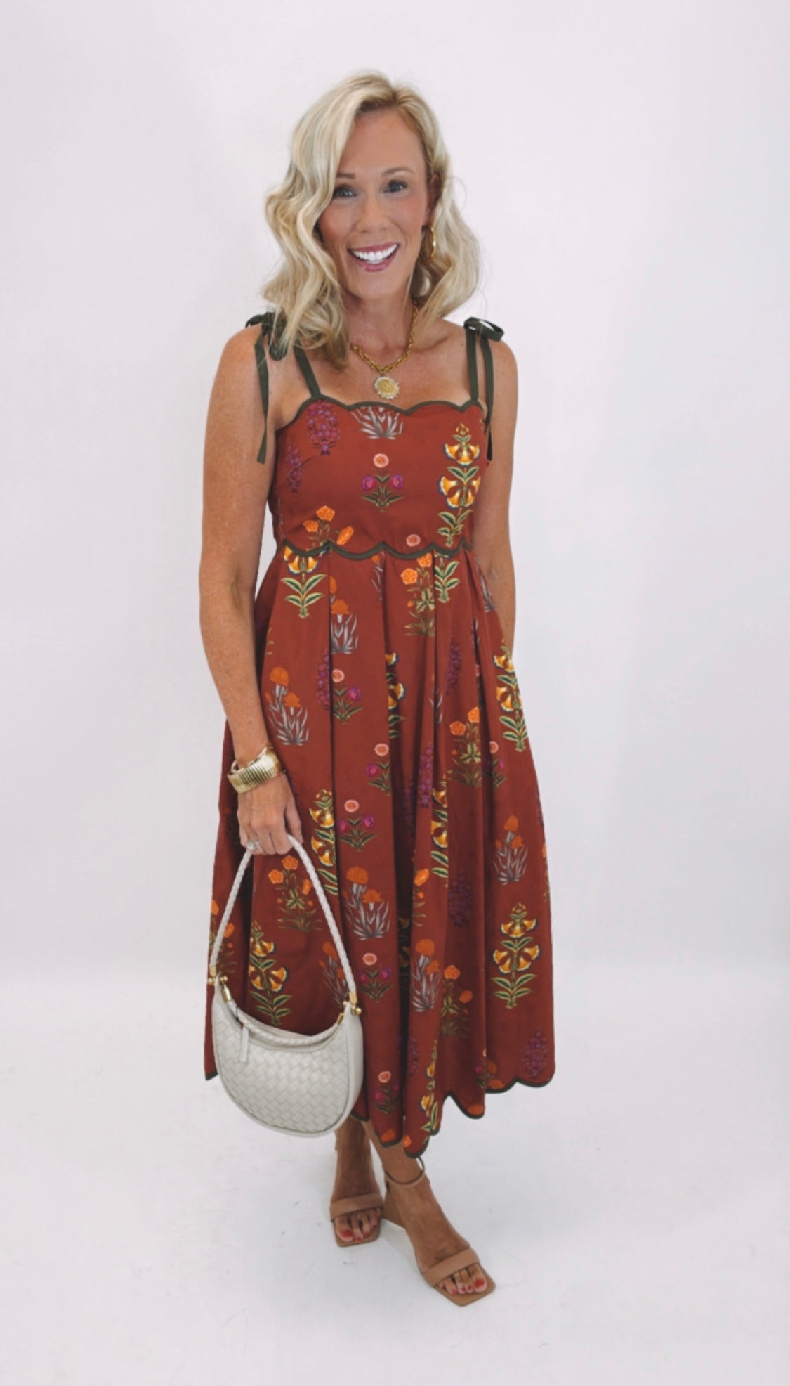 Flora Vista Dress (wine)