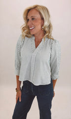 Fine Line Top (green)