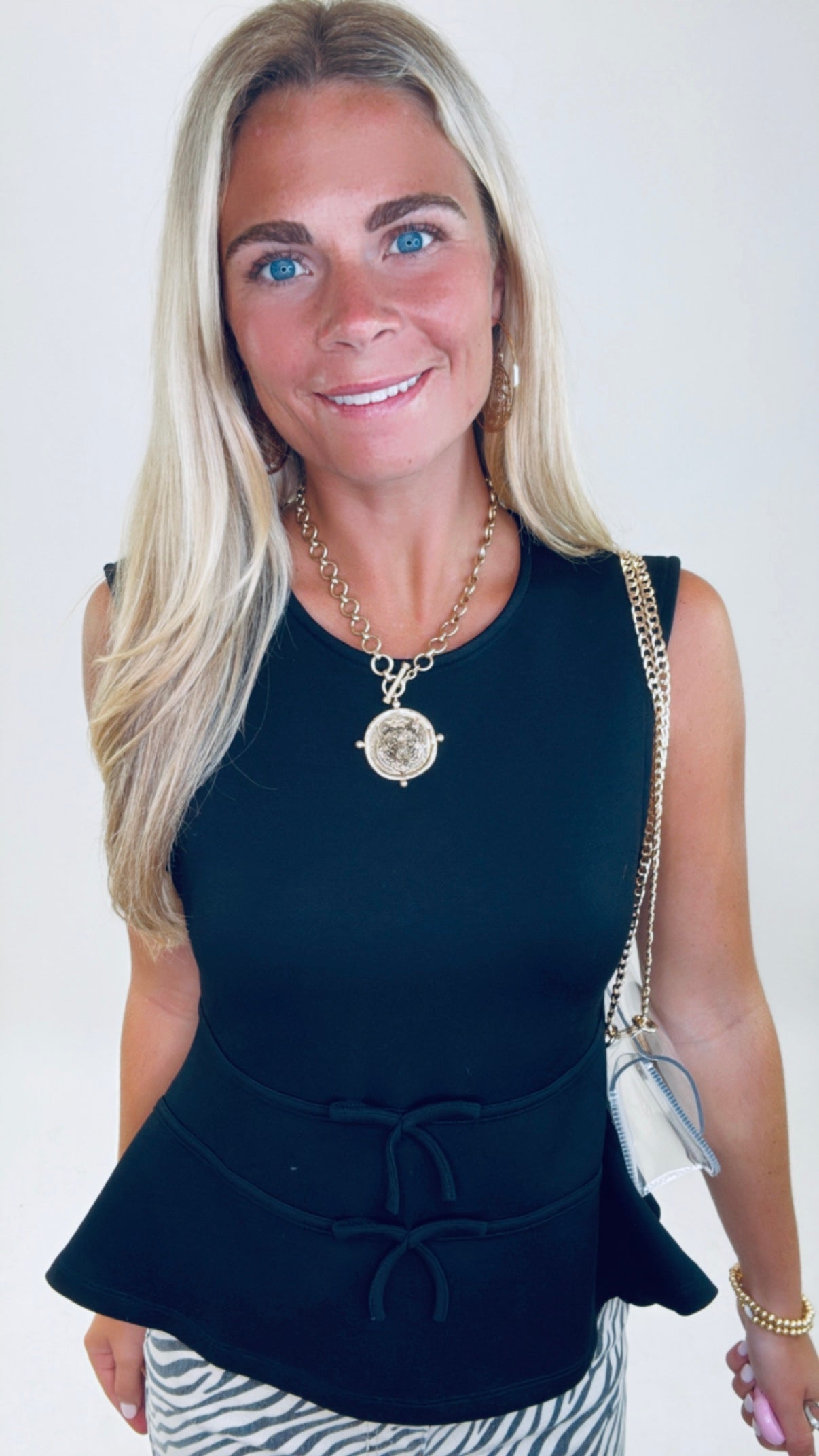 Double Take Peplum Top