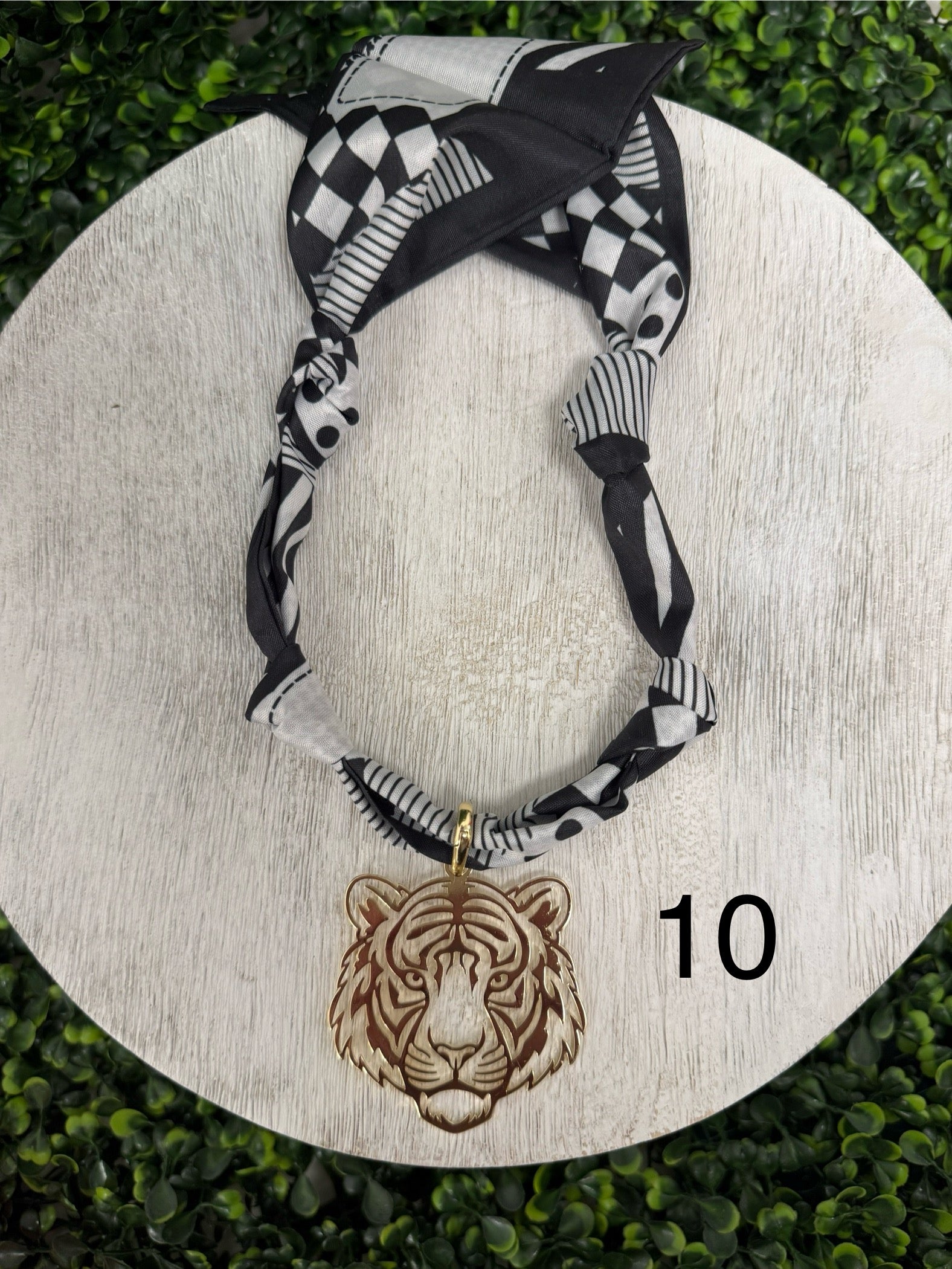 Tiger Time Scarf Necklace