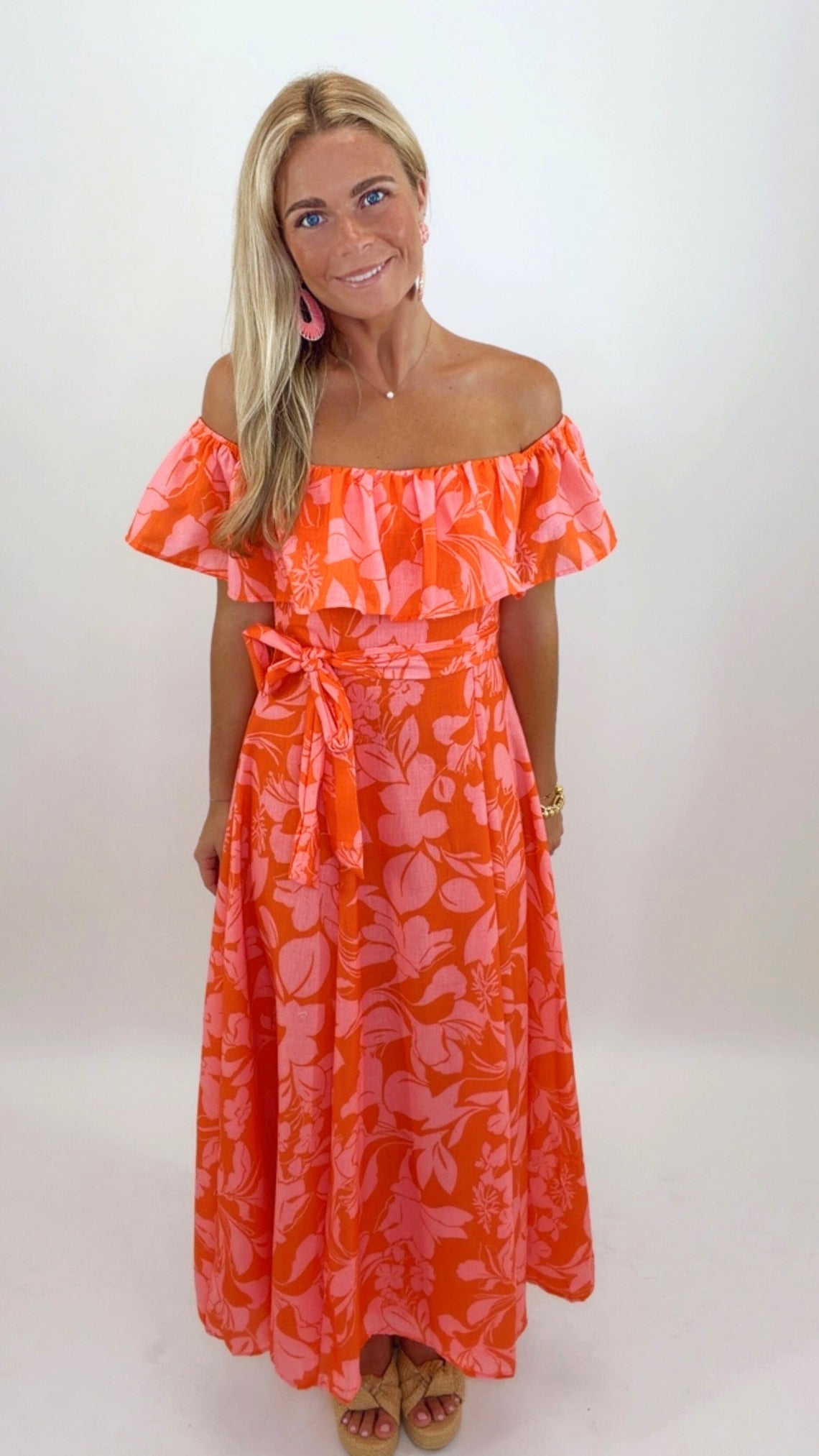 Off the Shoulder Moment Maxi