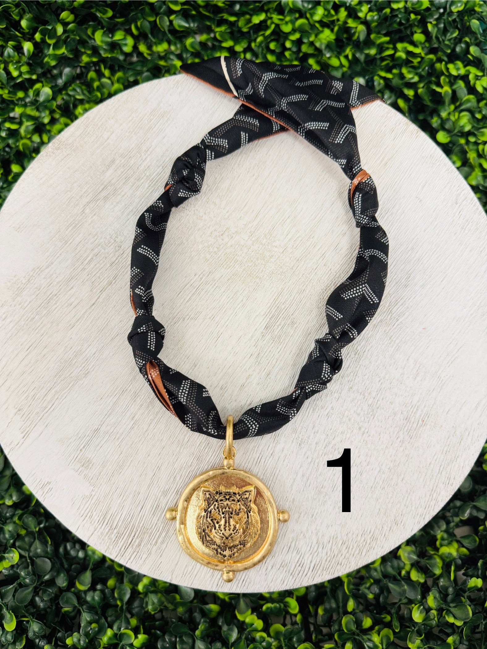 Tiger Time Scarf Necklace