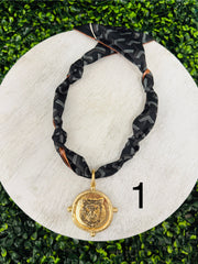 Tiger Time Scarf Necklace