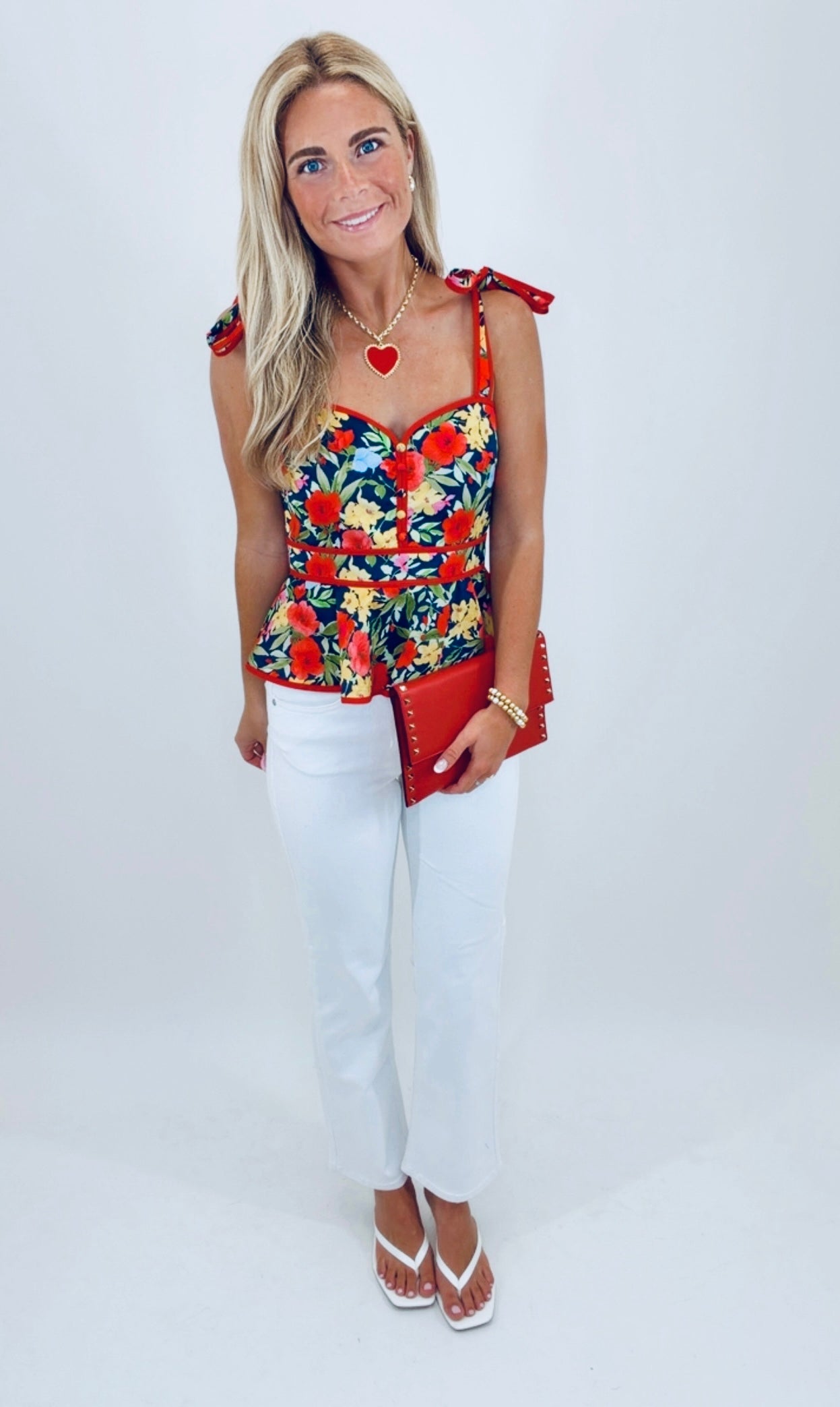 Garden Party Peplum Top