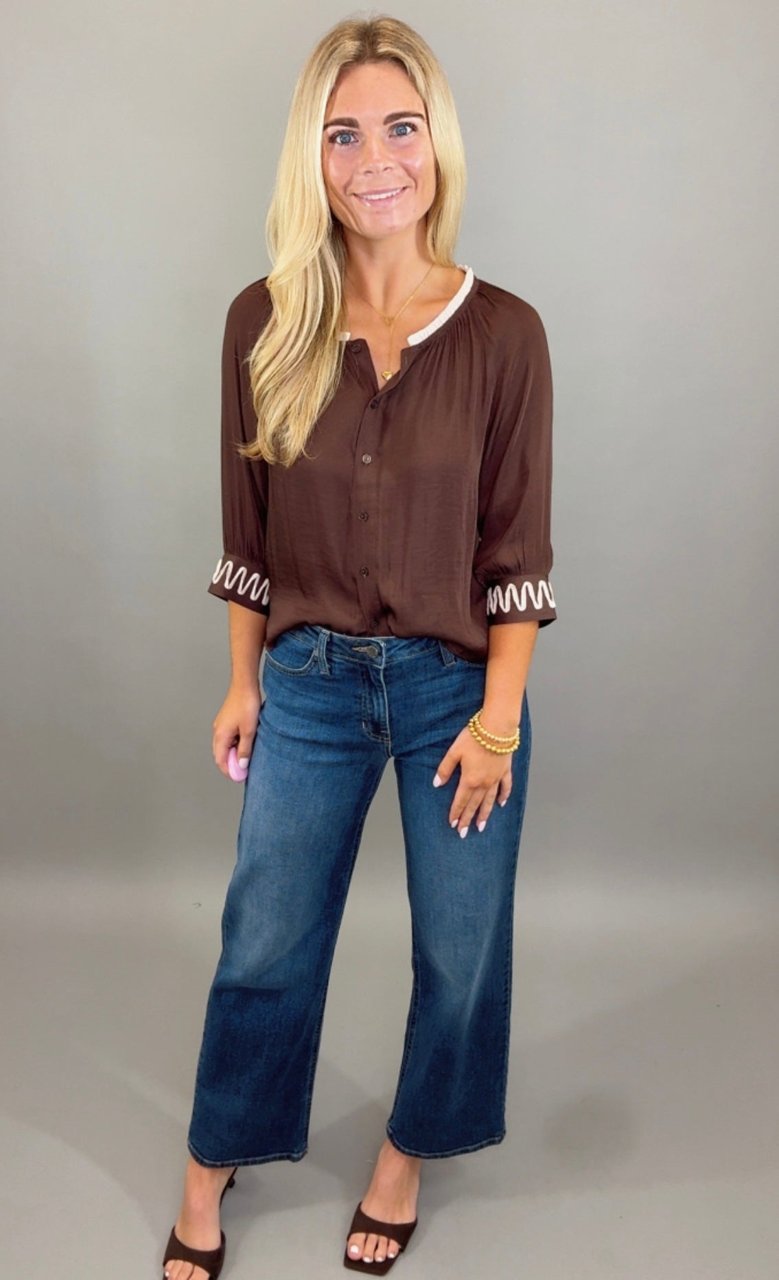 Sutton Blouse (chocolate)