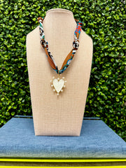 Pearl Kiss Scarf Necklace