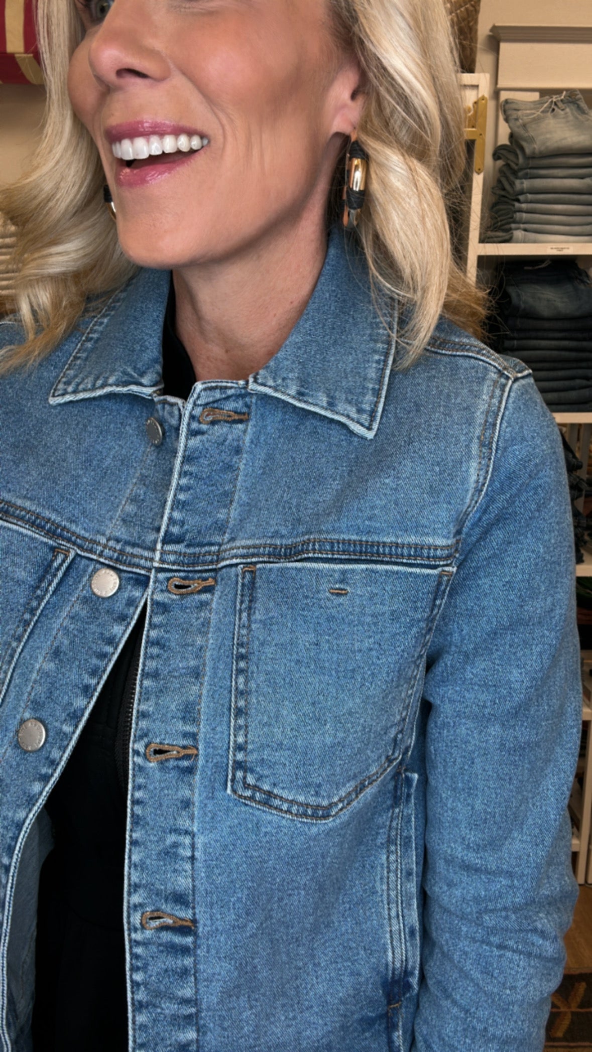 Classic Stretch Denim Jacket