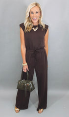 Espresso Edge Jumpsuit