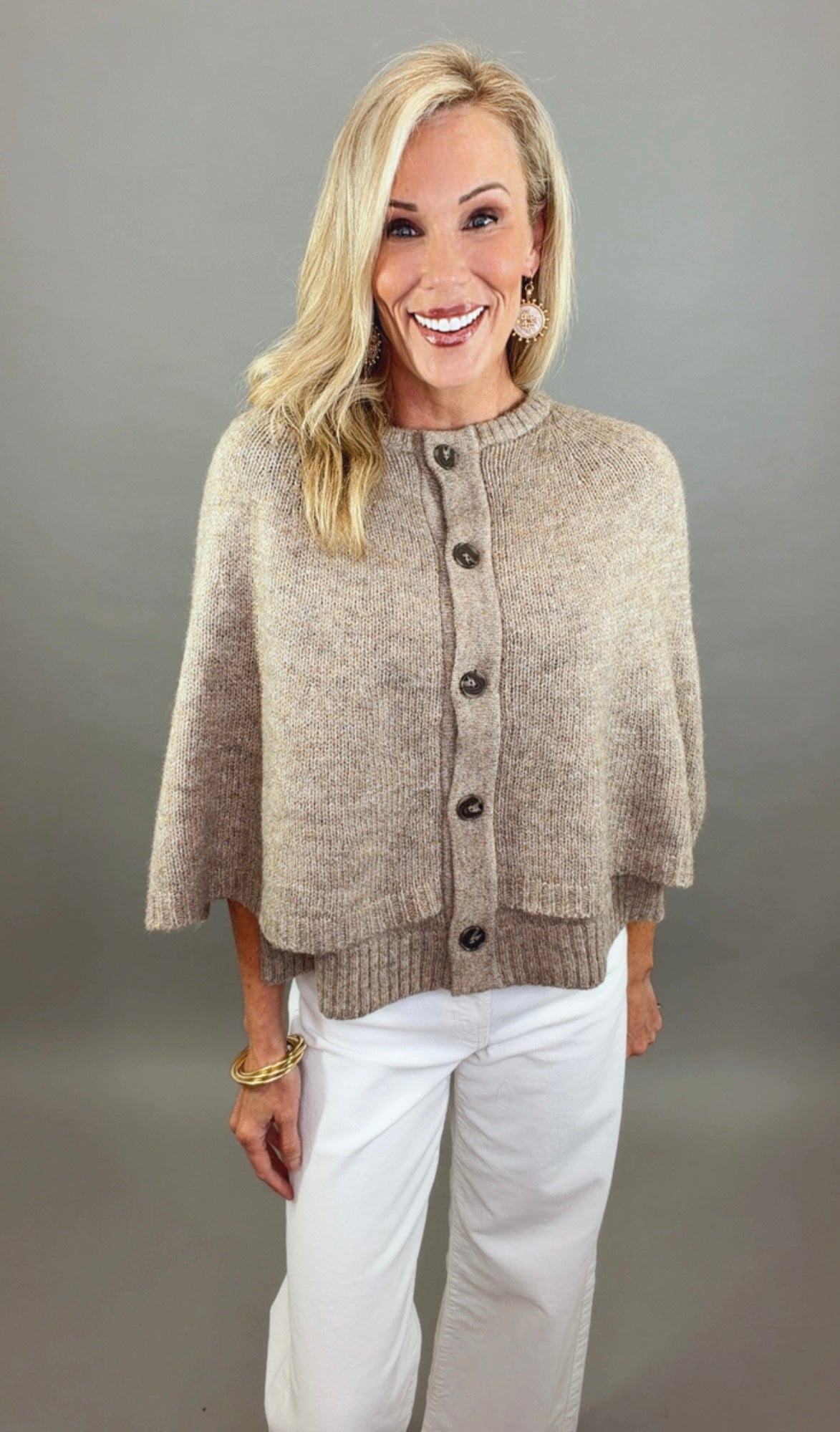 Cape Escape Cardigan (taupe)