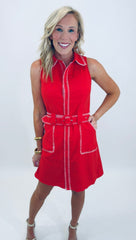 Prep Rally Dress (red)