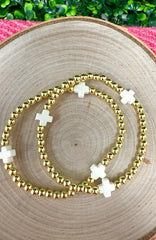 Color Cross Bracelet (Gold Dipped)
