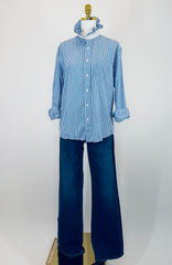 Second Story Shirt (LandsEnd/StrBl/M)