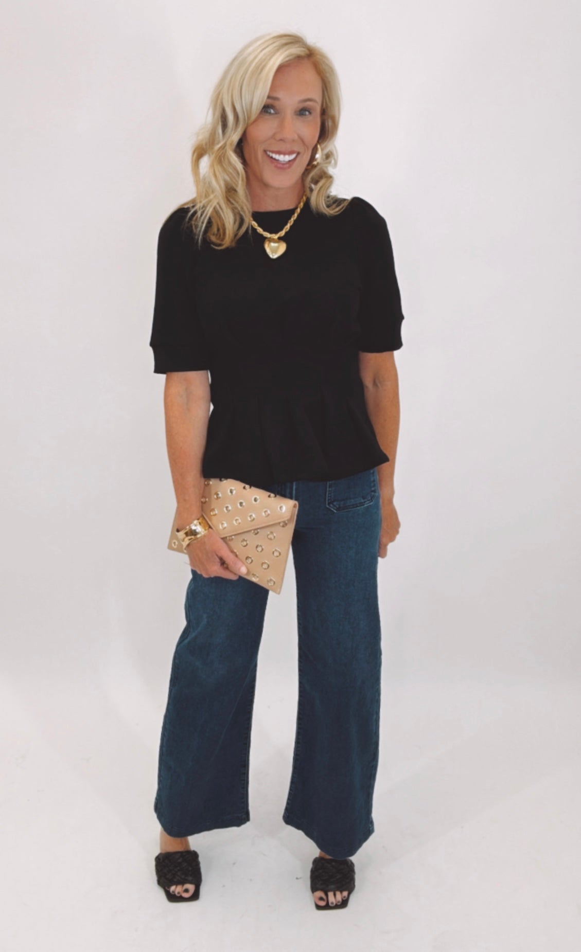 Tuck & Tailor Top (black)