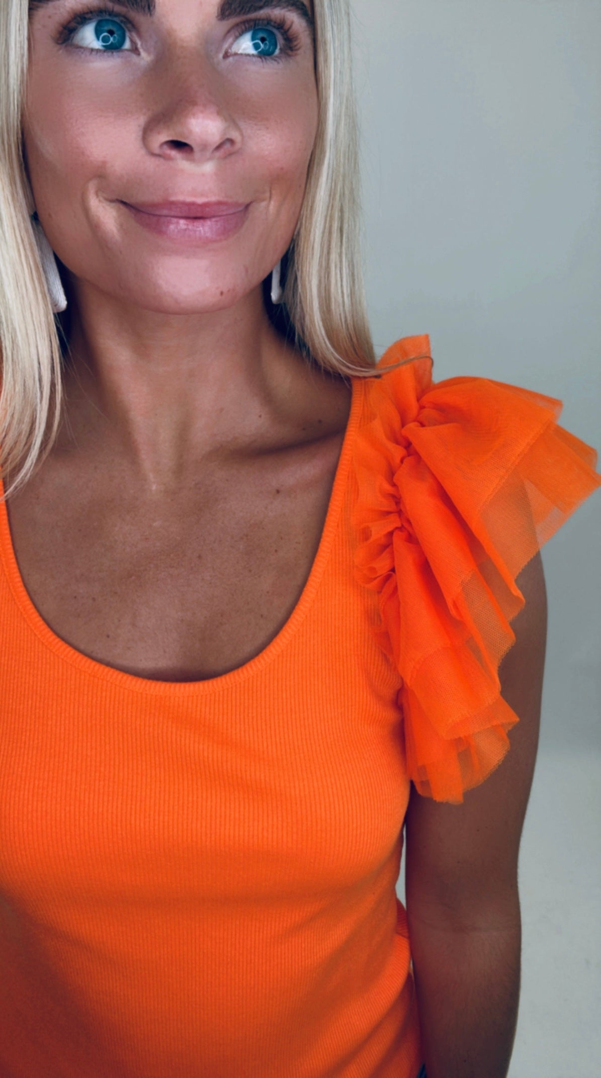 Tulle Time Top (orange)