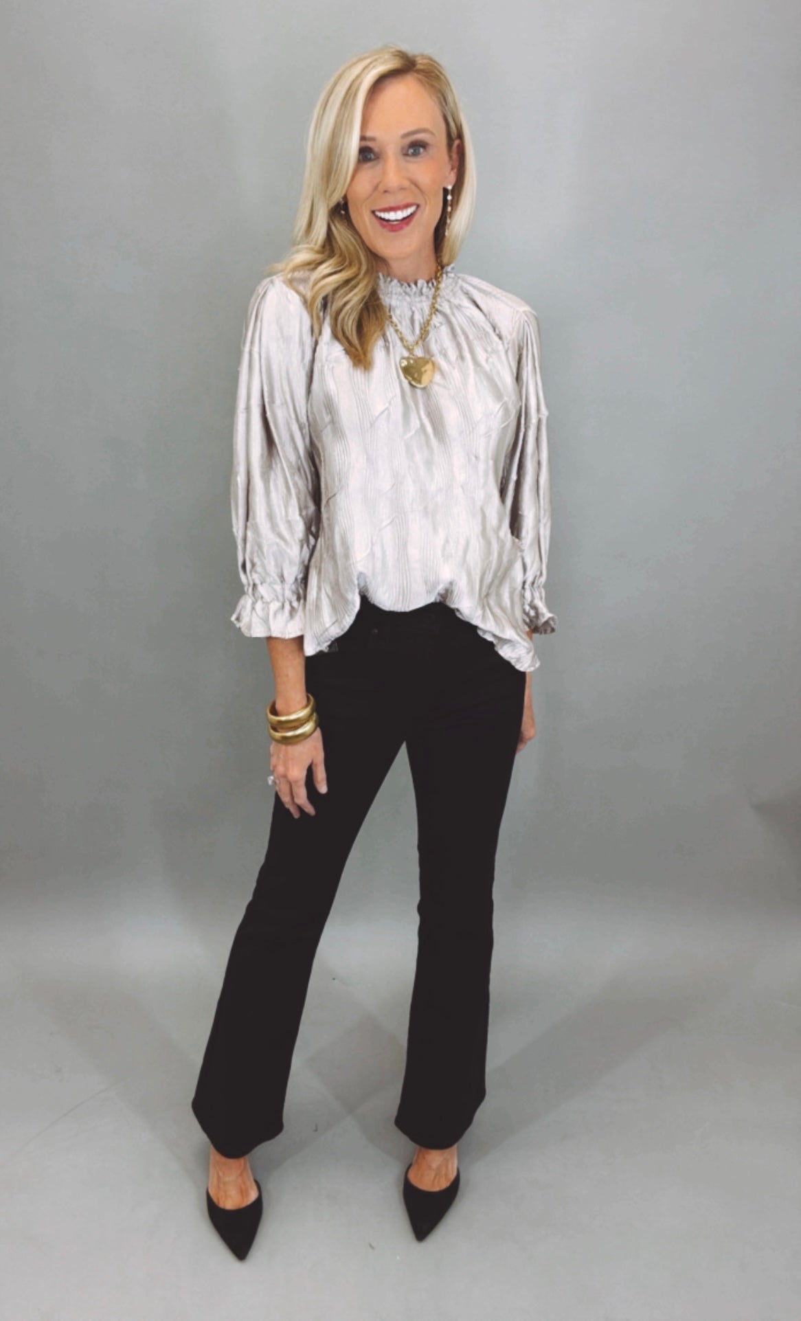 Glimmer Grace Top (champagne)