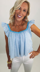 Seaside Flounce Top