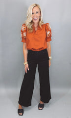 Rustic Rose Top (rust)