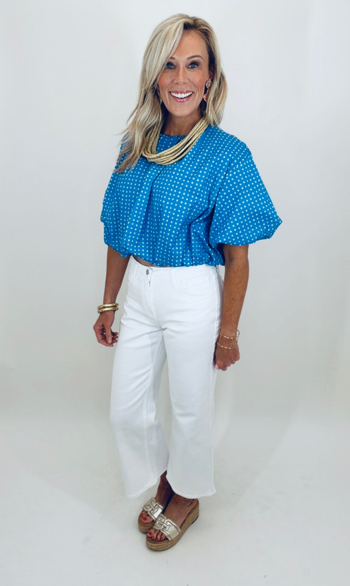 Seeing Spots Top (blue)