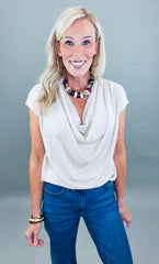 Current Affair Top (sand)