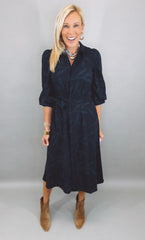 Midnight Botanica Dress