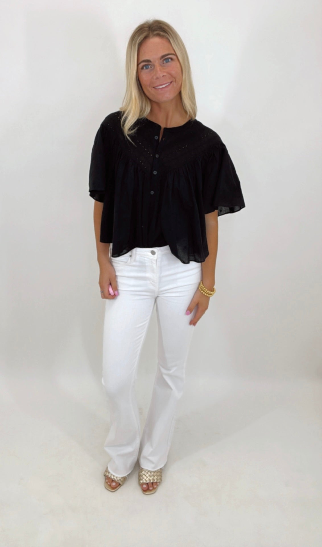 Boho Black Top