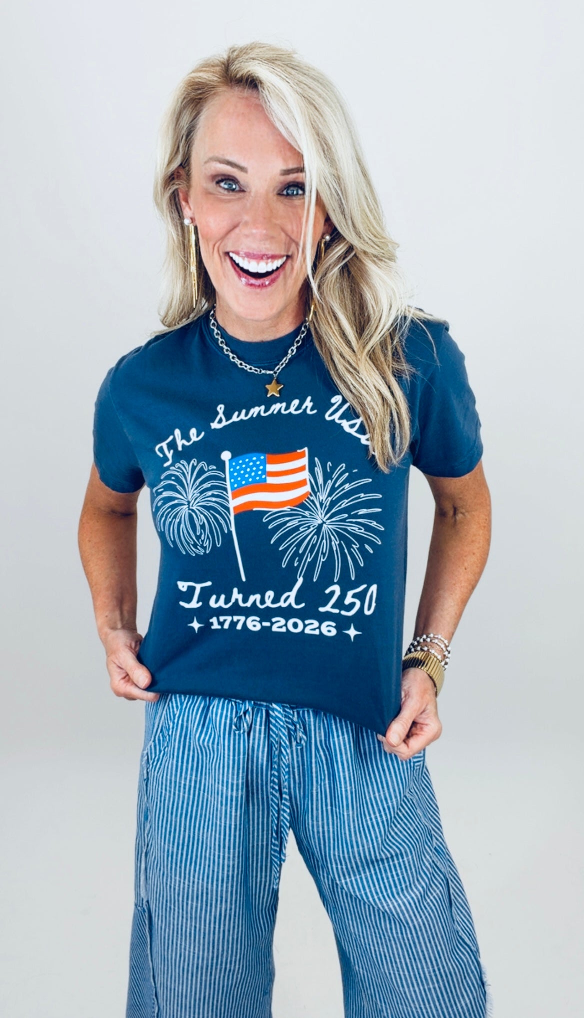 Summer of 250 Tee (navy)