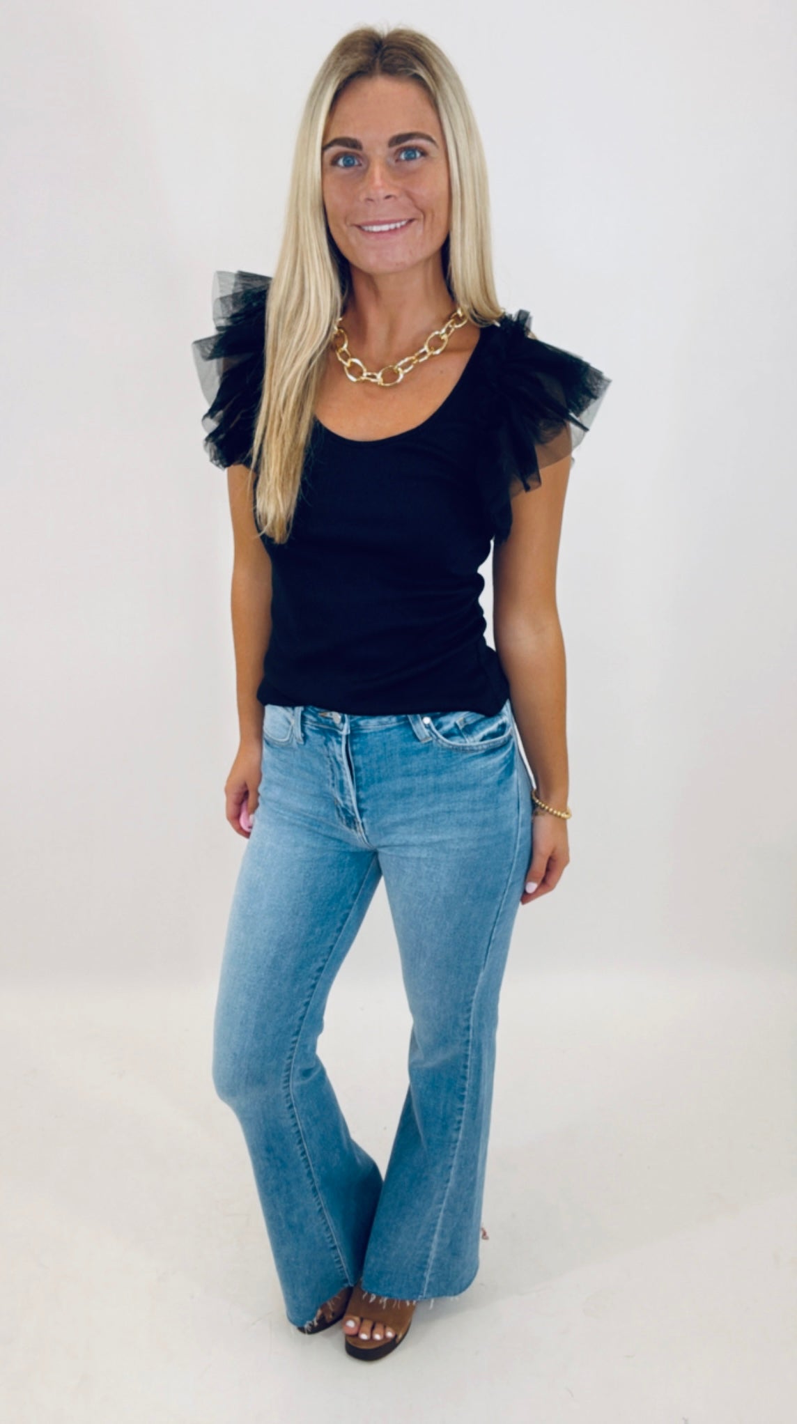 Tulle Time Top (black)