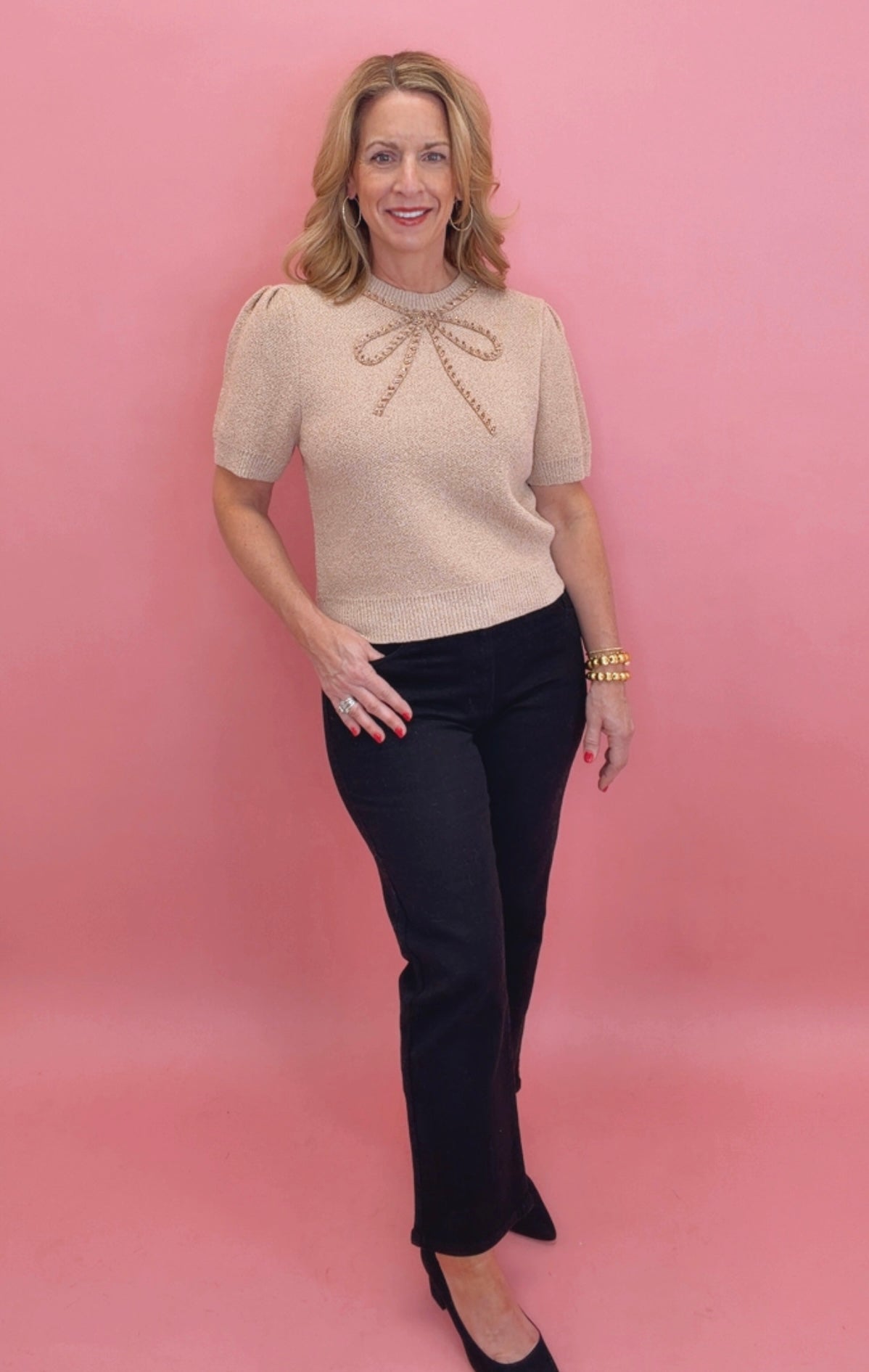 Bow So Sweet Knit (taupe)