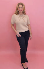 Bow So Sweet Knit (taupe)
