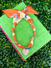 Sunset Spark Scarf Necklace
