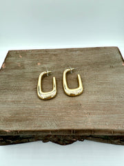 Golden Frame Earring