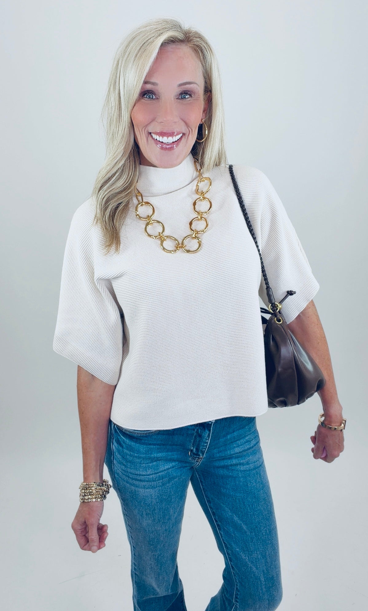 Polished Edit Top (ecru)