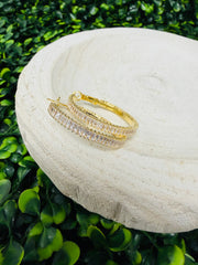 Diamond Darling Hoop