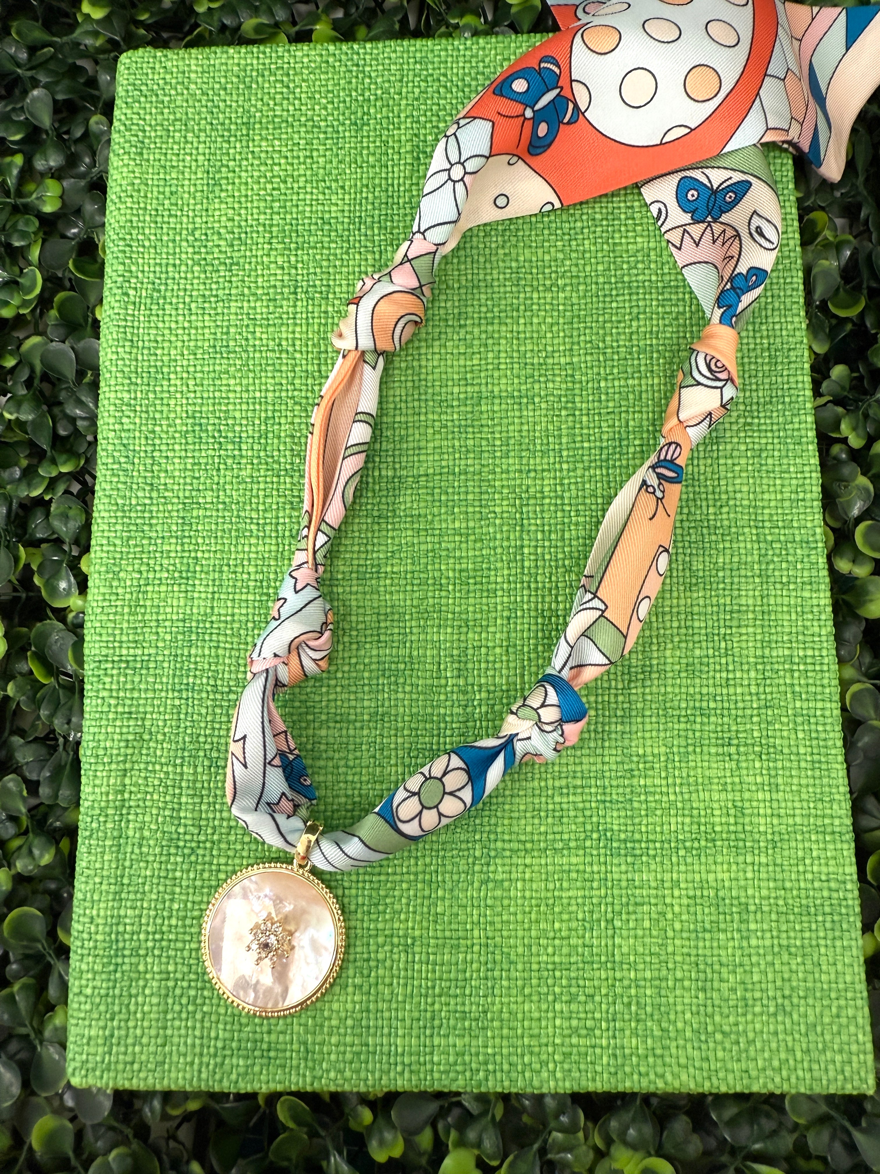 Stardust Bloom Scarf Necklace