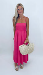 Weekend Wander Dress (hot pink)