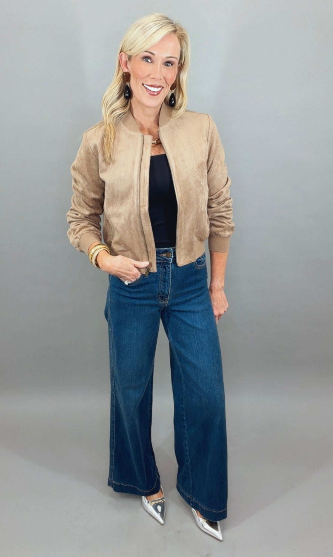 It List Bomber (taupe)