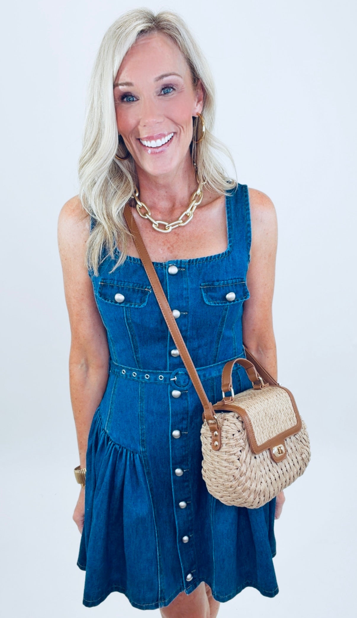 Buttoned Up Darling Dress
