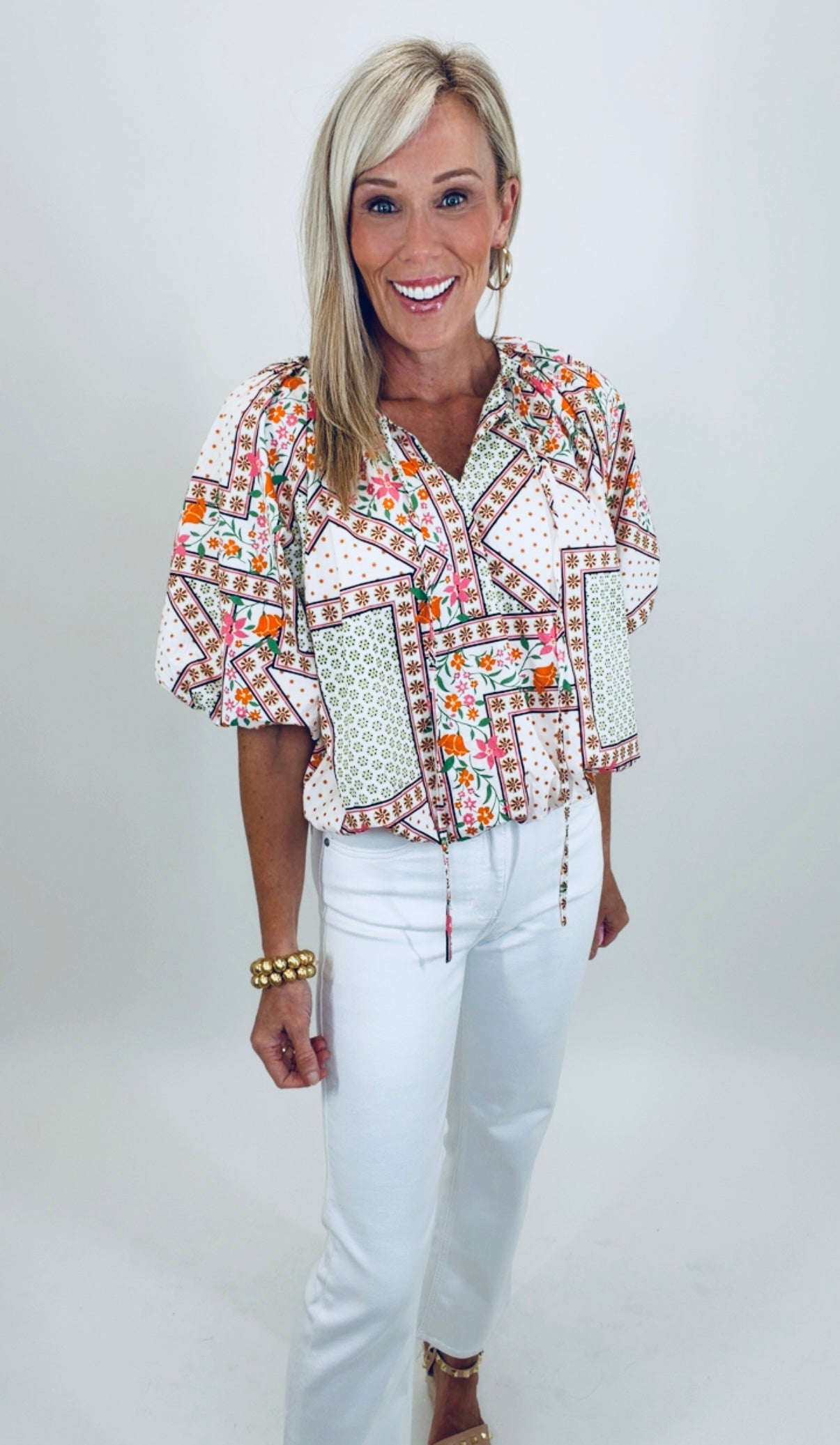 Mosaic Bloom Top