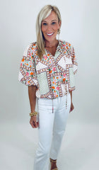 Mosaic Bloom Top