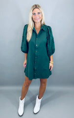 Buttoned-Up Babe Dress